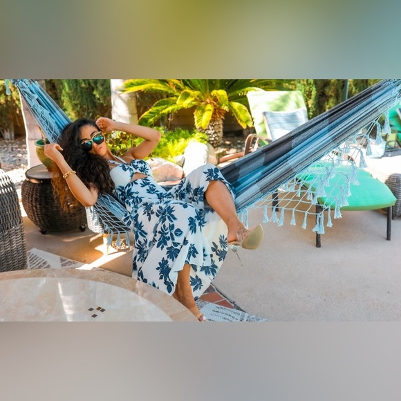 Floral Halter Maxi Dress - Picture 4 of 4